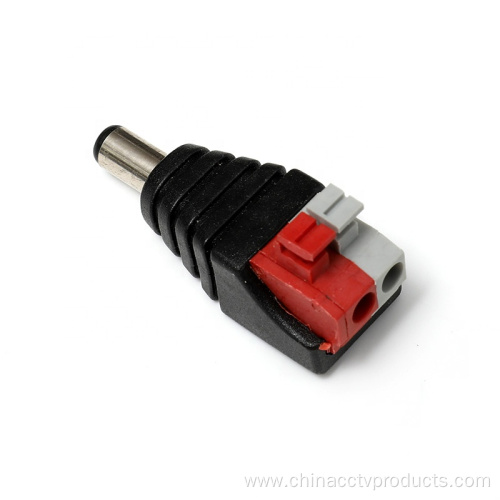 Male DC Power Connector with Screwless Terminal